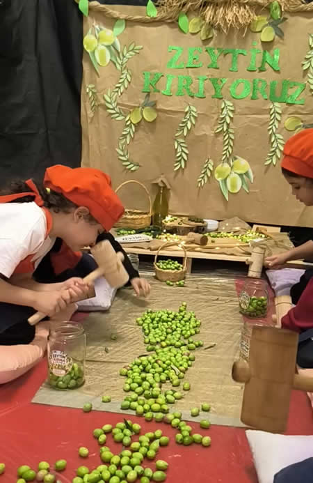 Fen Bilimleri “ geleneksel zeytin kırma etkinliği